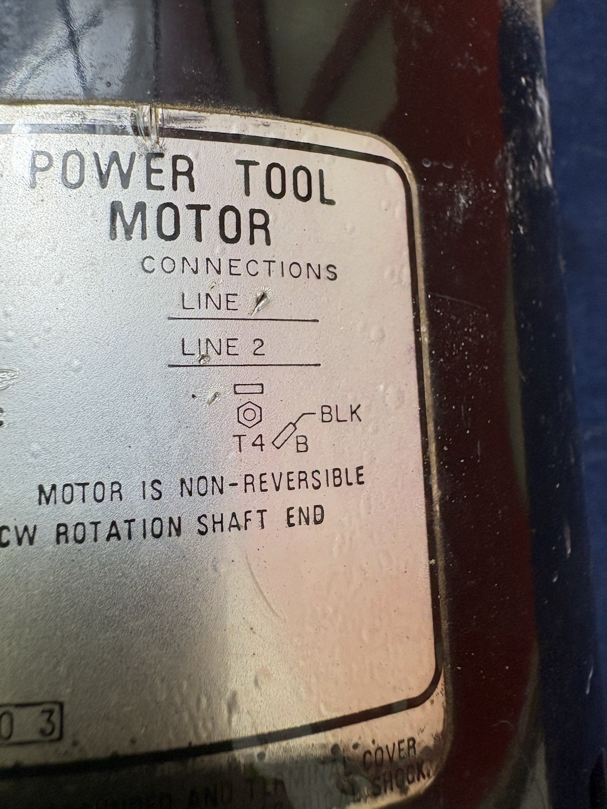 ShopSmith Mark V 500/510/520 1-1/8HP Motor & Sheave Assembly.