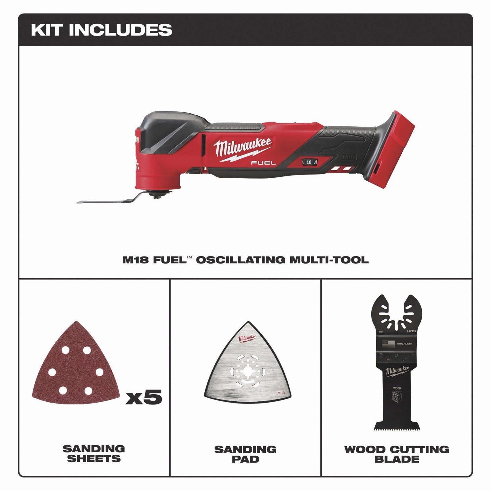Milwaukee M18 FUEL 18V Cordless Brushless Oscillating Multi-Tool #2836-20 *NEW*