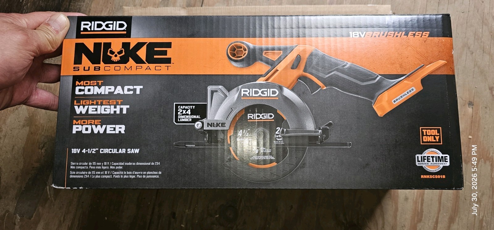 Ridgid NUKE 4 1/2 INCH Circular Saw