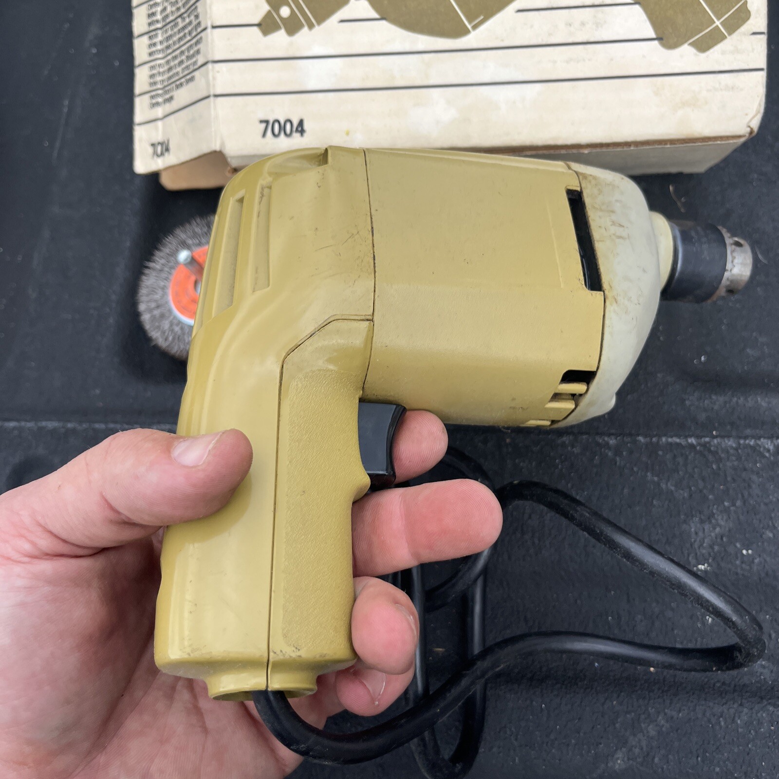 B&D Black & Decker 1/4&Prime; Corded Electric Power Drill 7004 Type 2 w/ Box TESTED