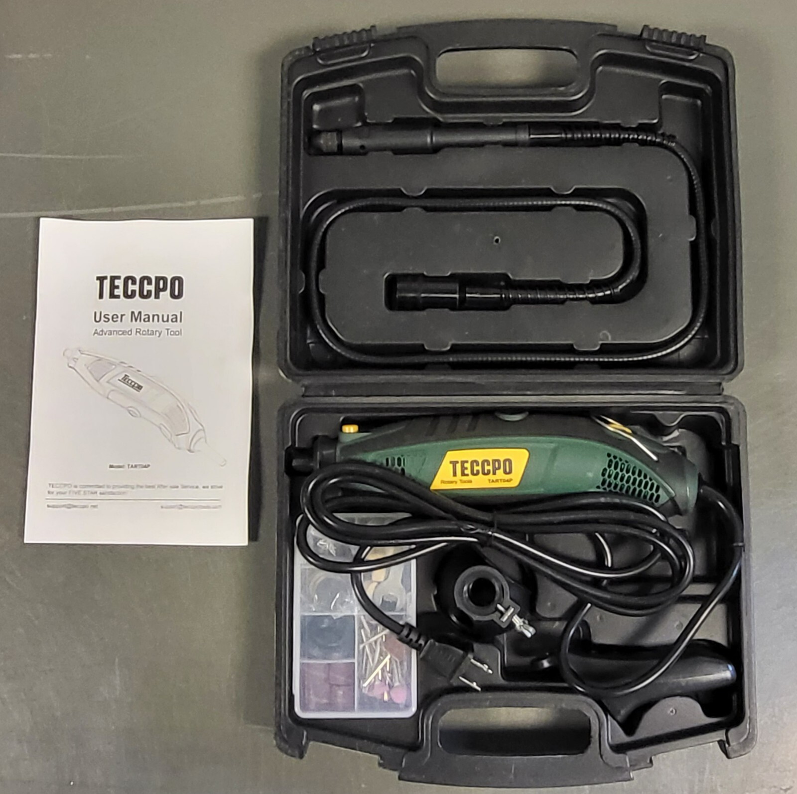 TECCPO TART04P Rotary Tool Kit Green