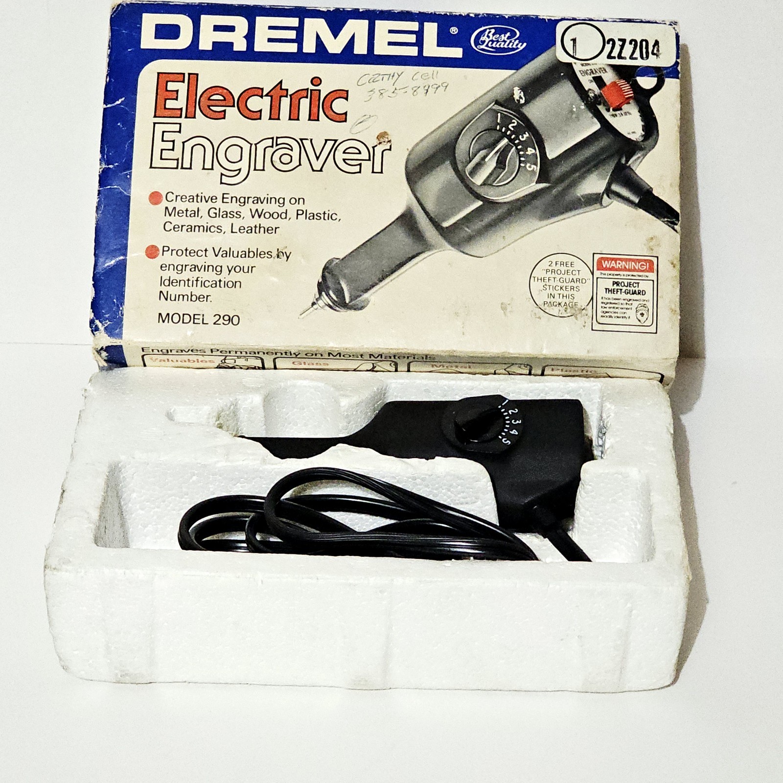 Vintage Dremel 5 Speed Electric Engraver Model 290 Made In USA