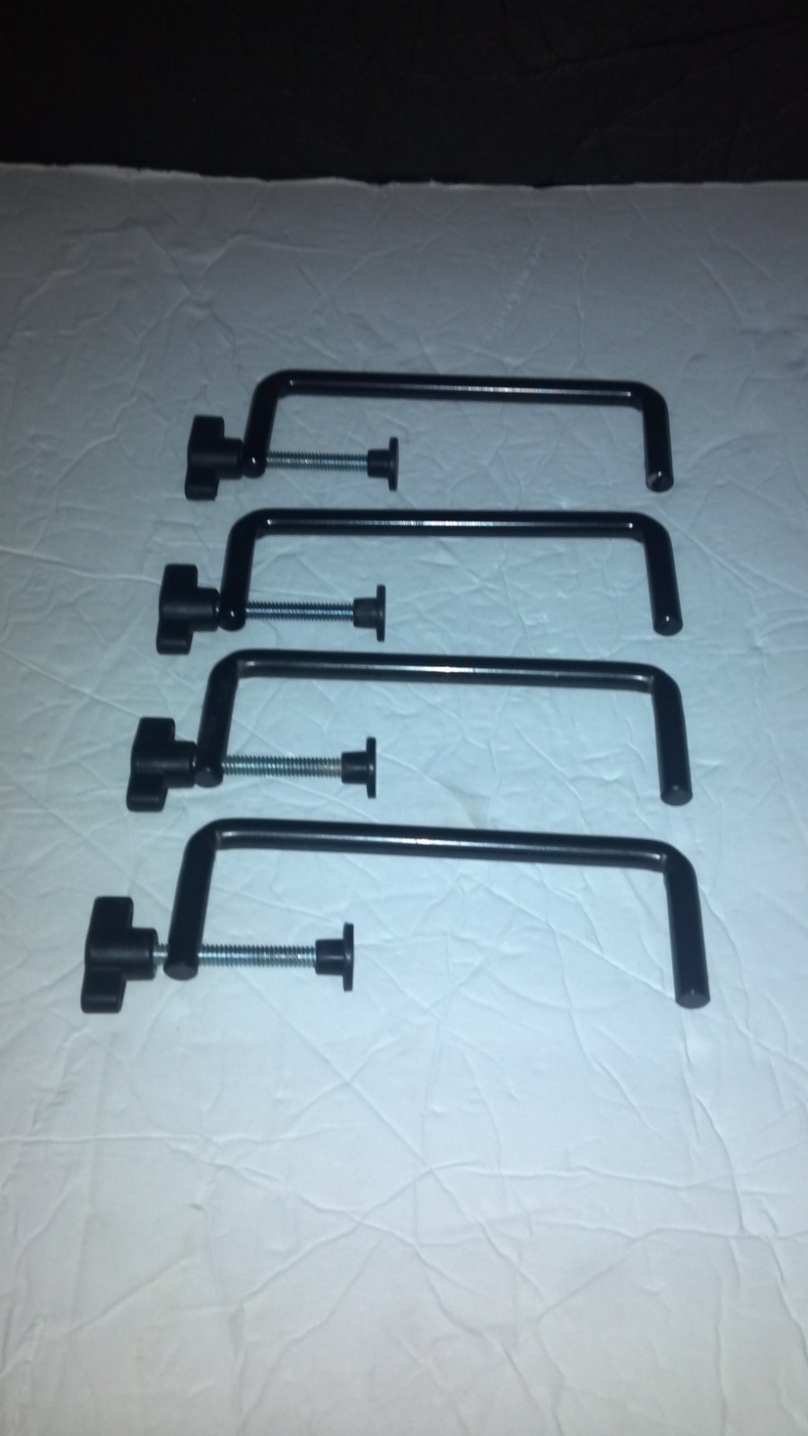 SET of 4 Universal Fence Clamps, Jaw size – 3 – 4 1/2&Prime;, – Durable and Versatile