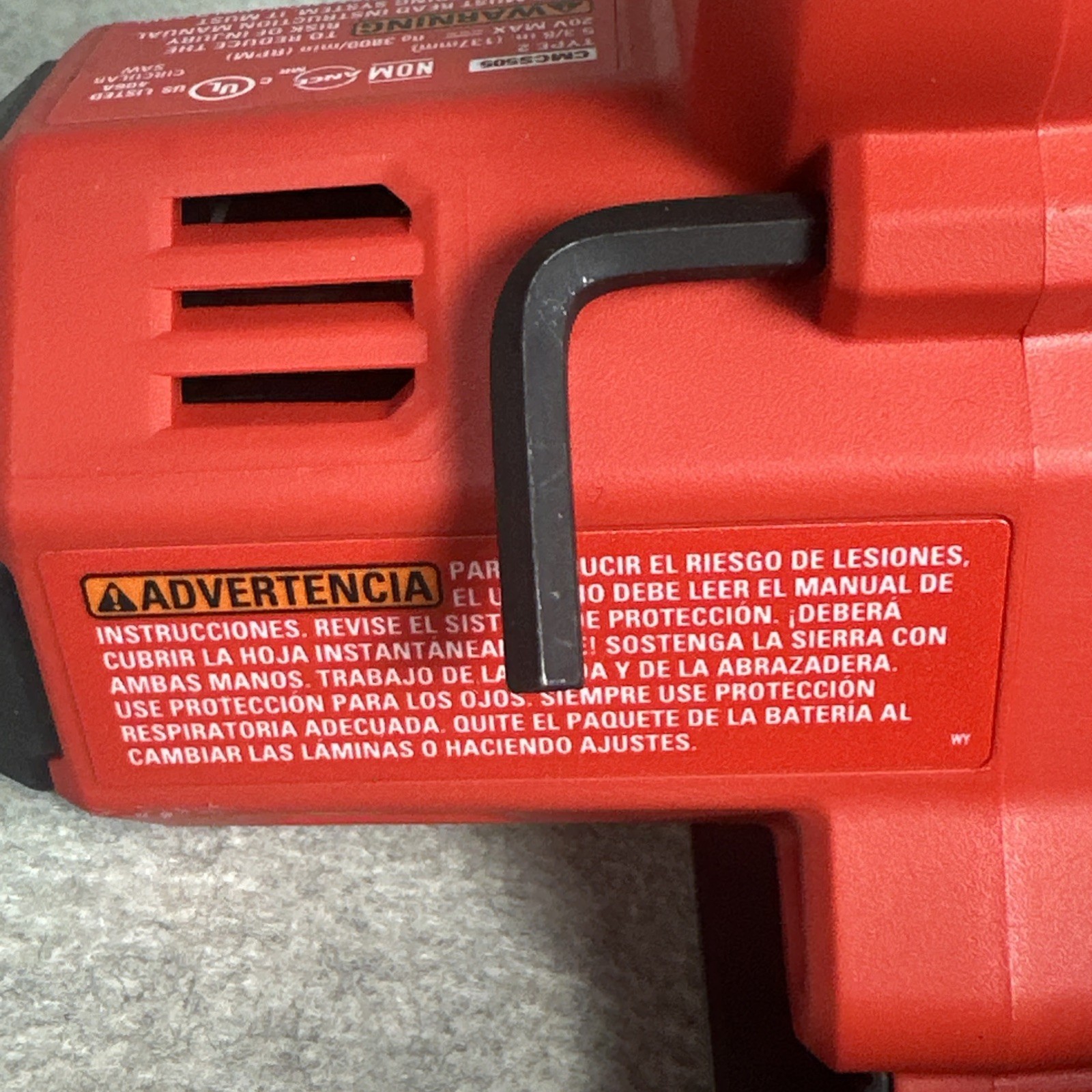 Craftsman 20V Cordless 5&Prime; Circular Saw W/Blade CMCS505 New Free Ship