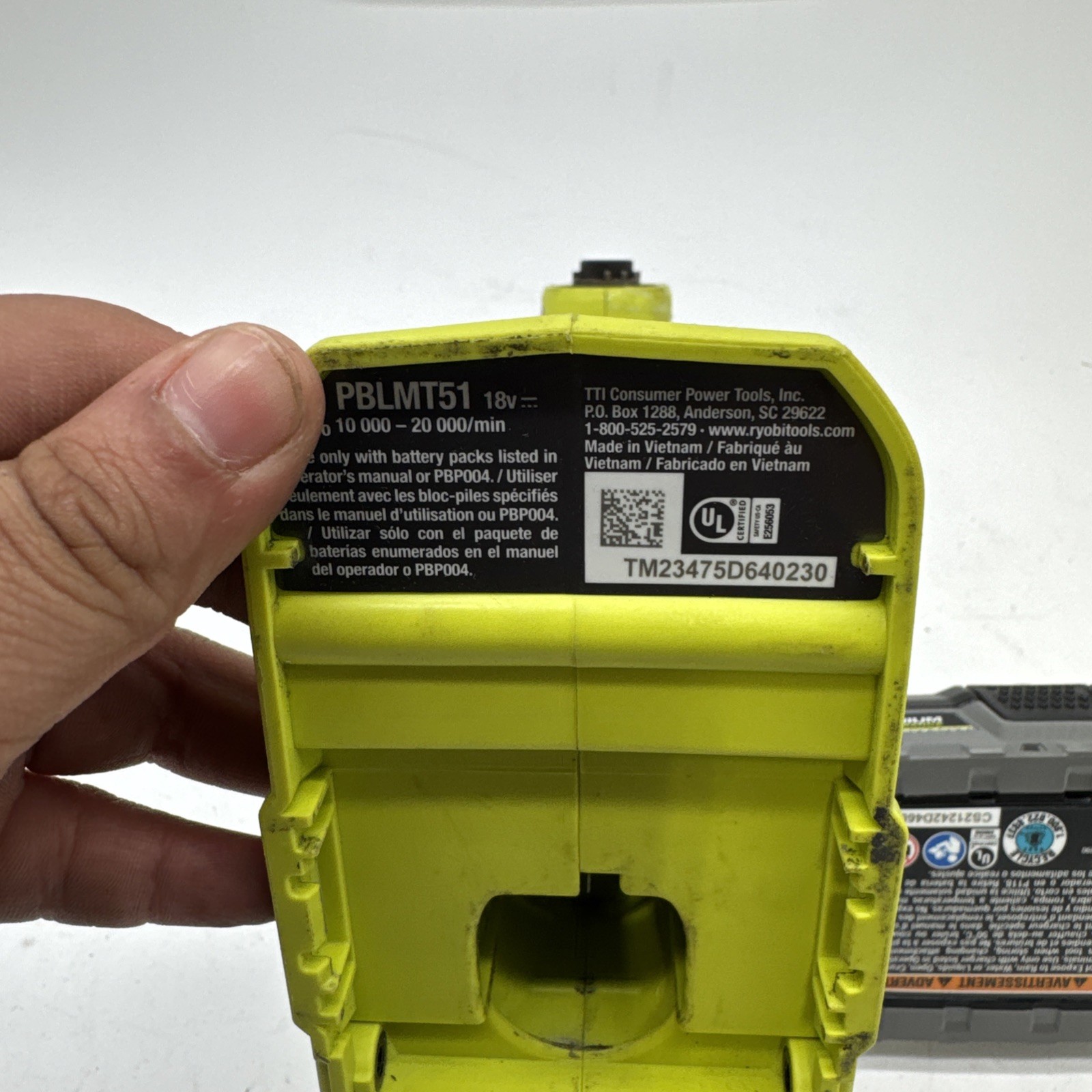 RYOBI ONE+ HP 18V Brushless Oscillating Multi-Tool (Tool Only) PBLMT51 Parts U74