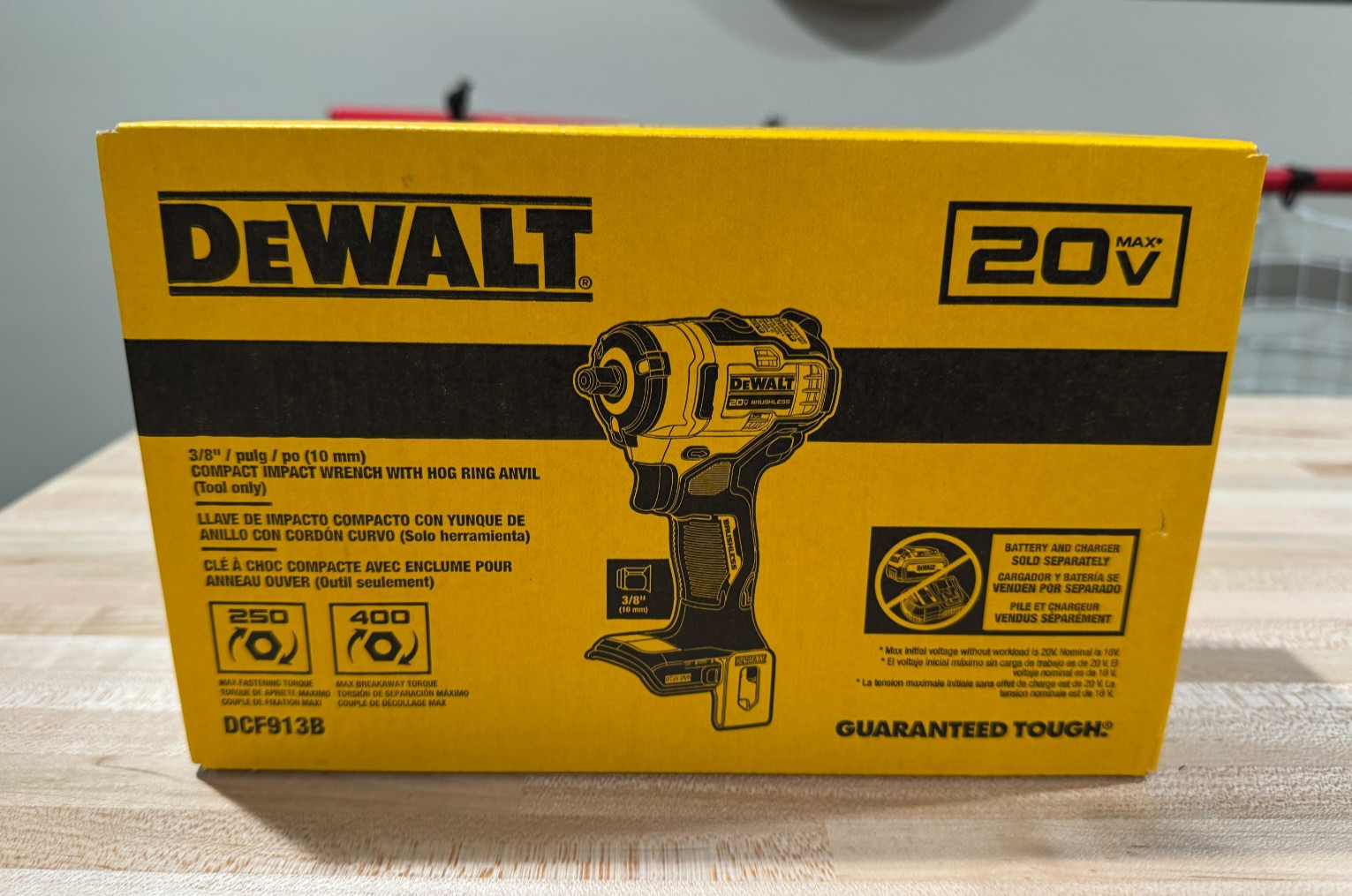 DEWALT DCF913B 20V 3/8 Compact Brushless Impact Wrench (Bare Tool – 2025 Date)