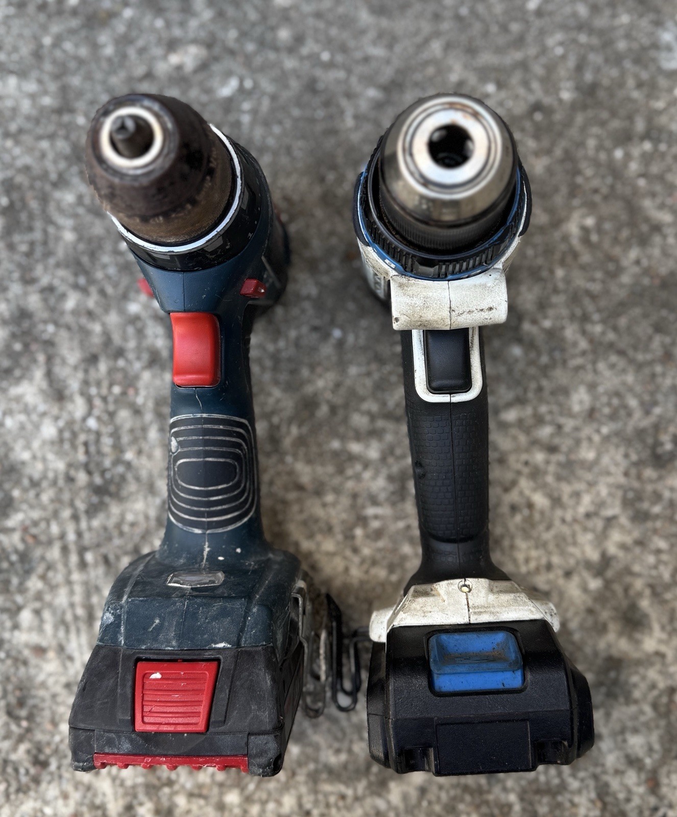 Bosch DDS181A & Hart HPHD25 Drills With Batteries – Working