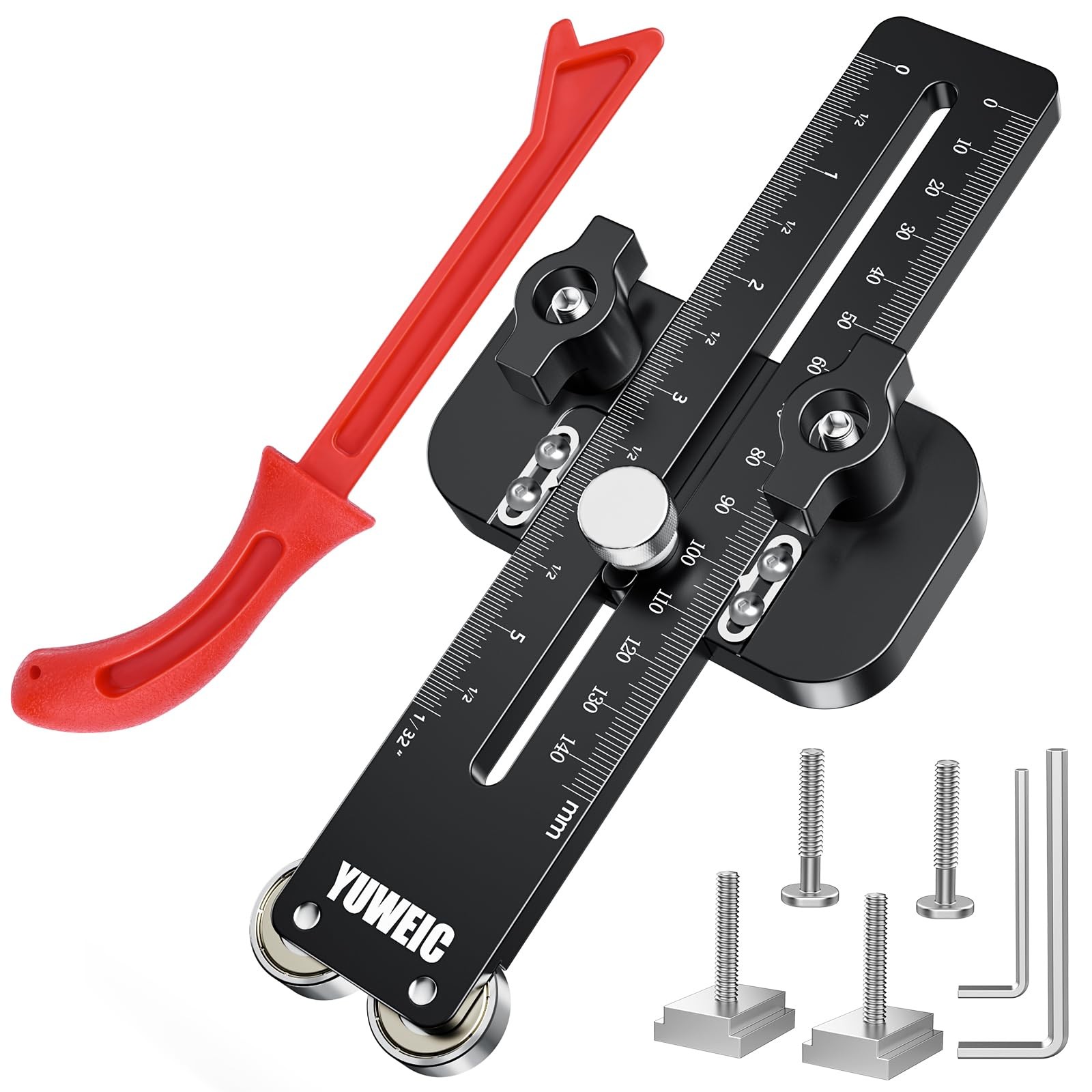 Thin Rip Jig Table Saw Jig Guide, 2 Pulleys Thin Rip Jig With Push Block for …