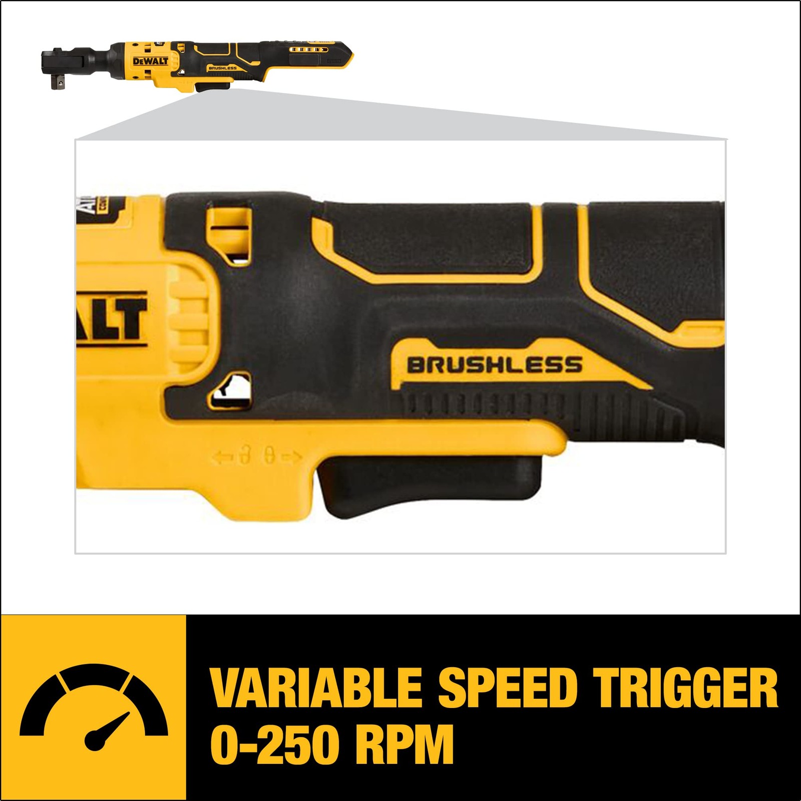 DEWALT ATOMIC 20-Volt MAX Cordless 1/2 in. Ratchet (Tool-Only)