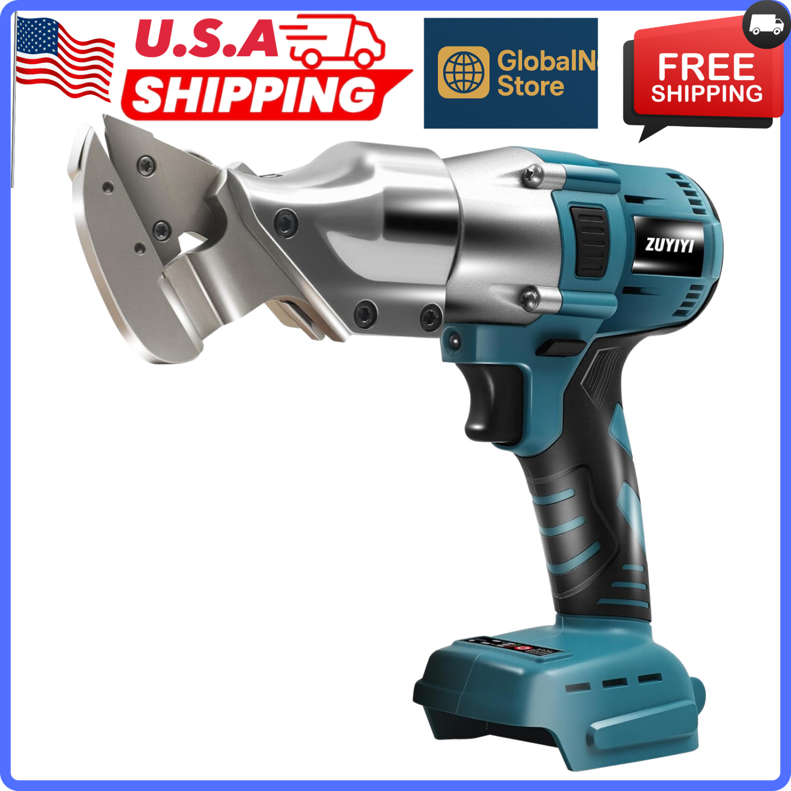 Cordless Metal Shear Cutter for Makita 18V Battery (Not Included), 400N.M 14GA