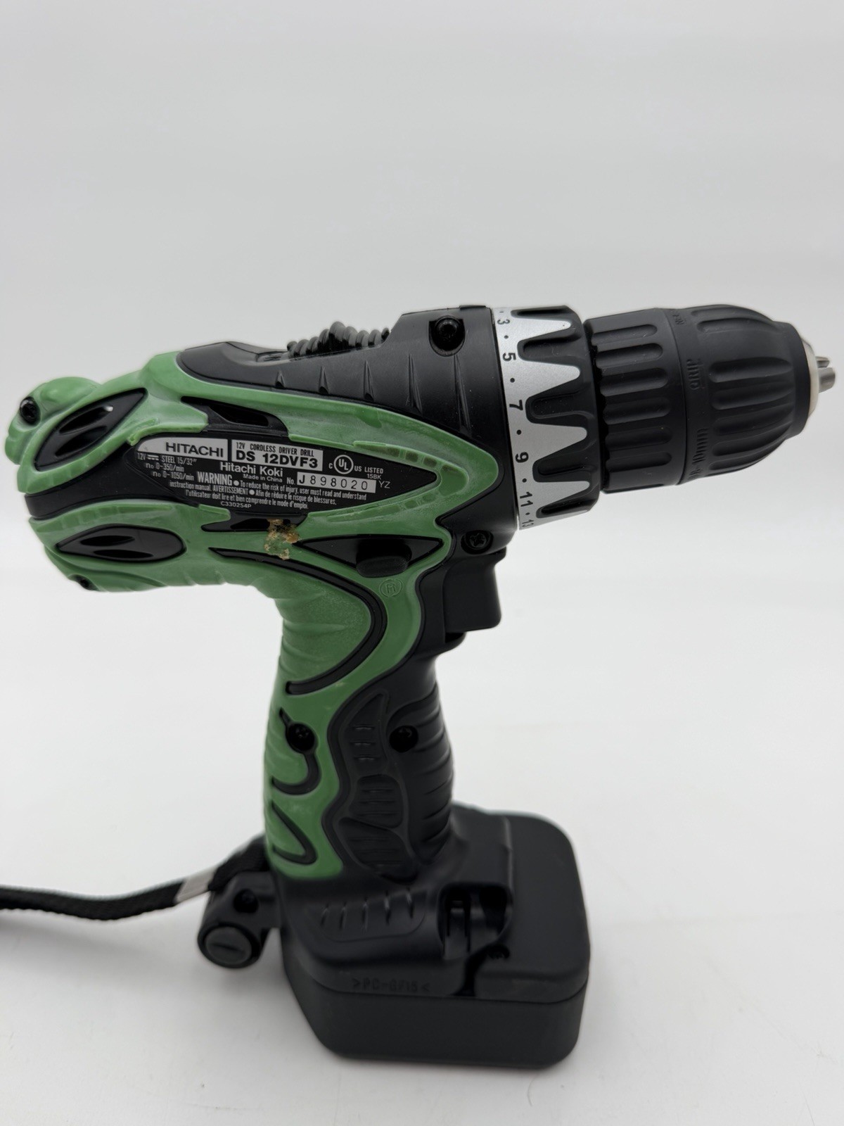 Hitachi DS12DVF3 12 V Cordless 3/8&Prime; Drill Driver With Battery – No Charger