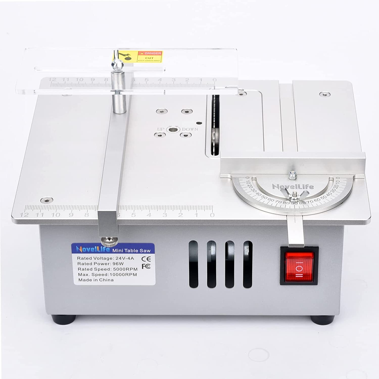 Mini Table Saw Multifunctional Woodworking 5000RPM Hobby DIY Table Saw Set US