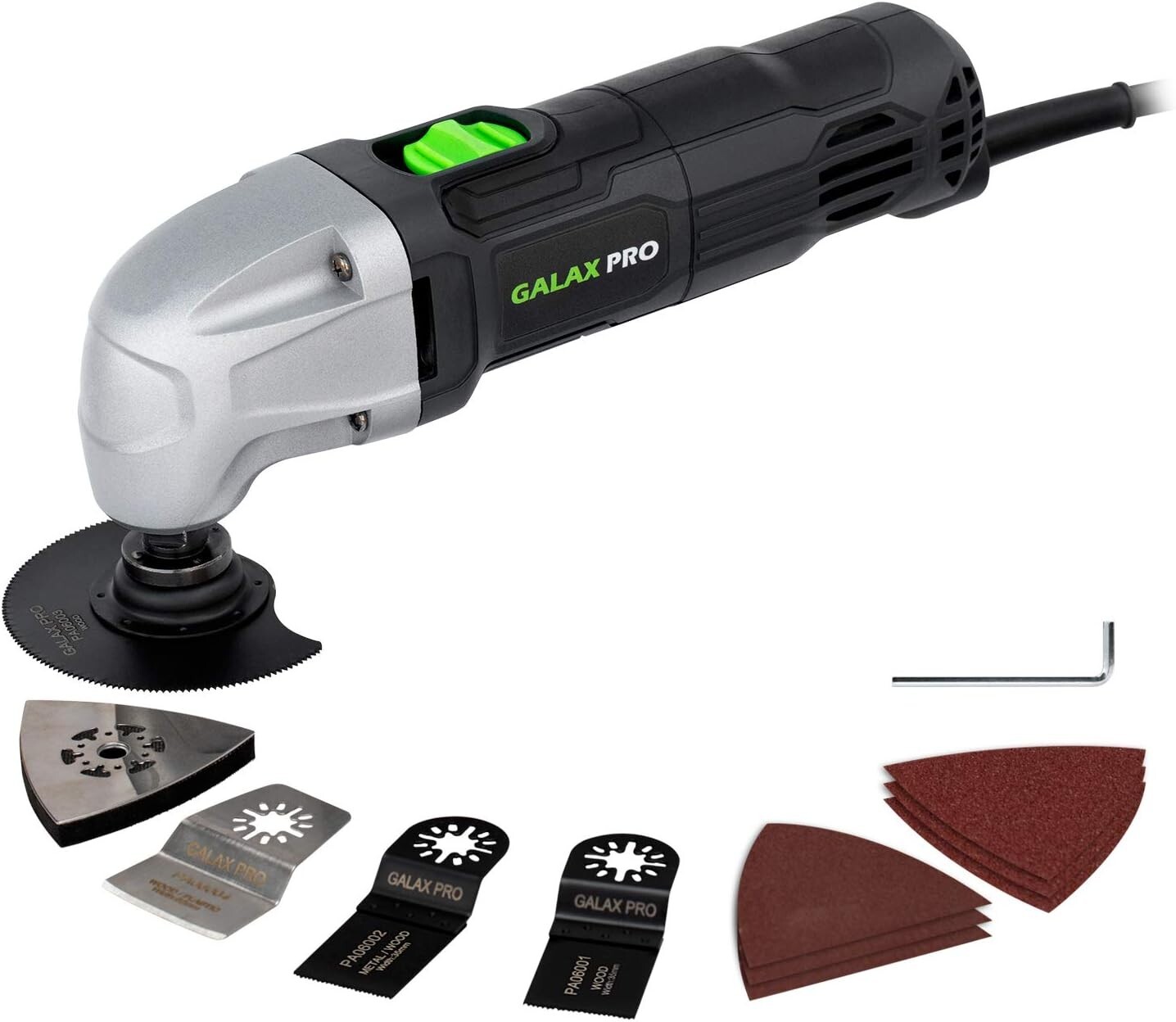Oscillating Multi Tool 22000 OPM 1.5A 3 Degree Oscillating Angle with …
