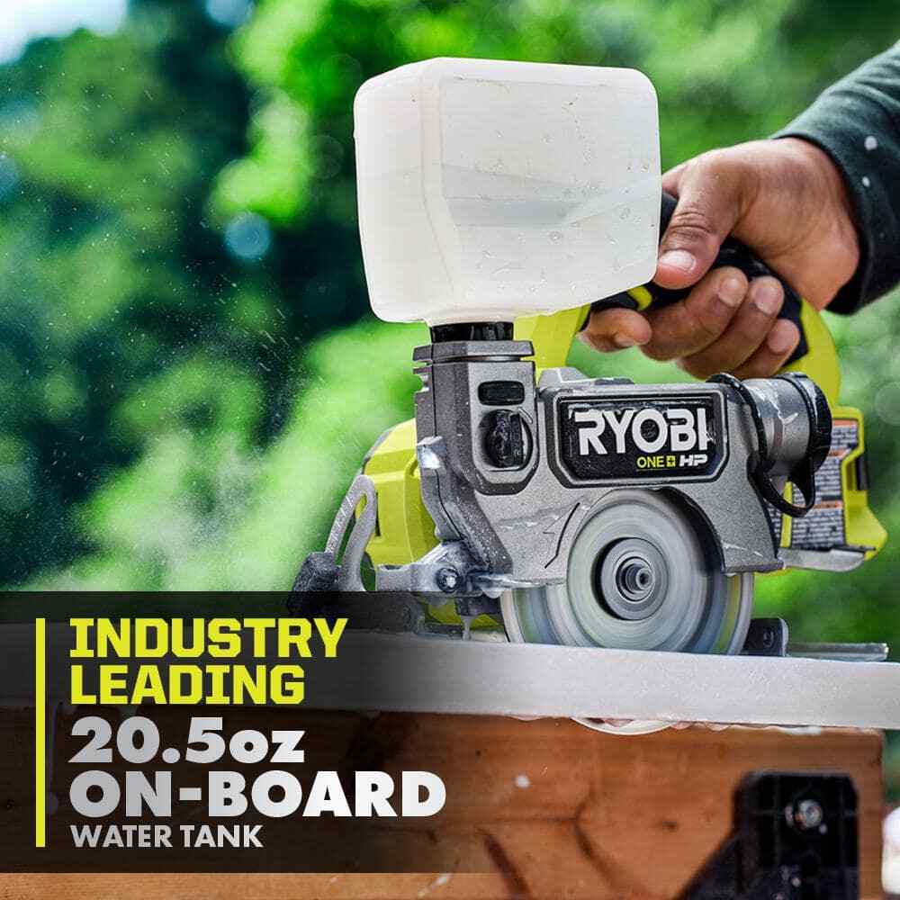 RYOBI ONE+ HP 18V Cordless Handheld Wet/Dry Masonry Tile Saw (Tool Only)