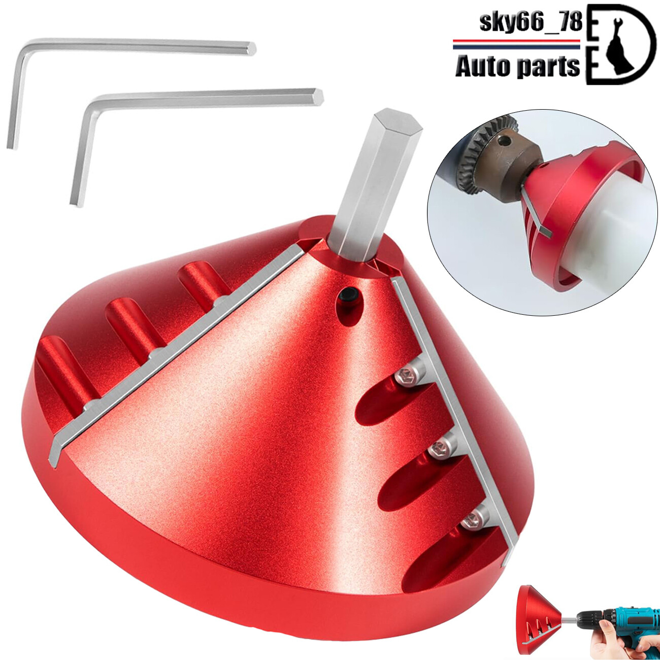 PVC Deburring Tool 2 In 1 Inner Outer Chamfer Reamer For CPVC ABS PP PE Pipe