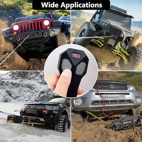 12V Wireless Winch Remote Control 2 Pack Universal Mini 5 Wire Control Winch