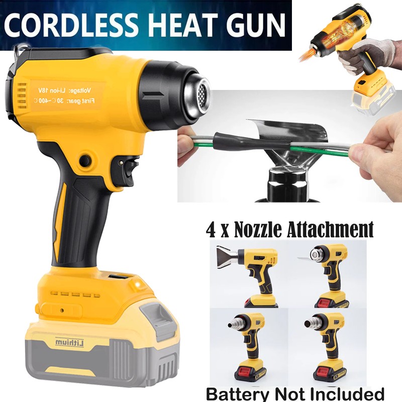 Cordless Heat Gun Hot Air Gun For Dewalt 20V Max Li-ion Battery DCB206 DCB205