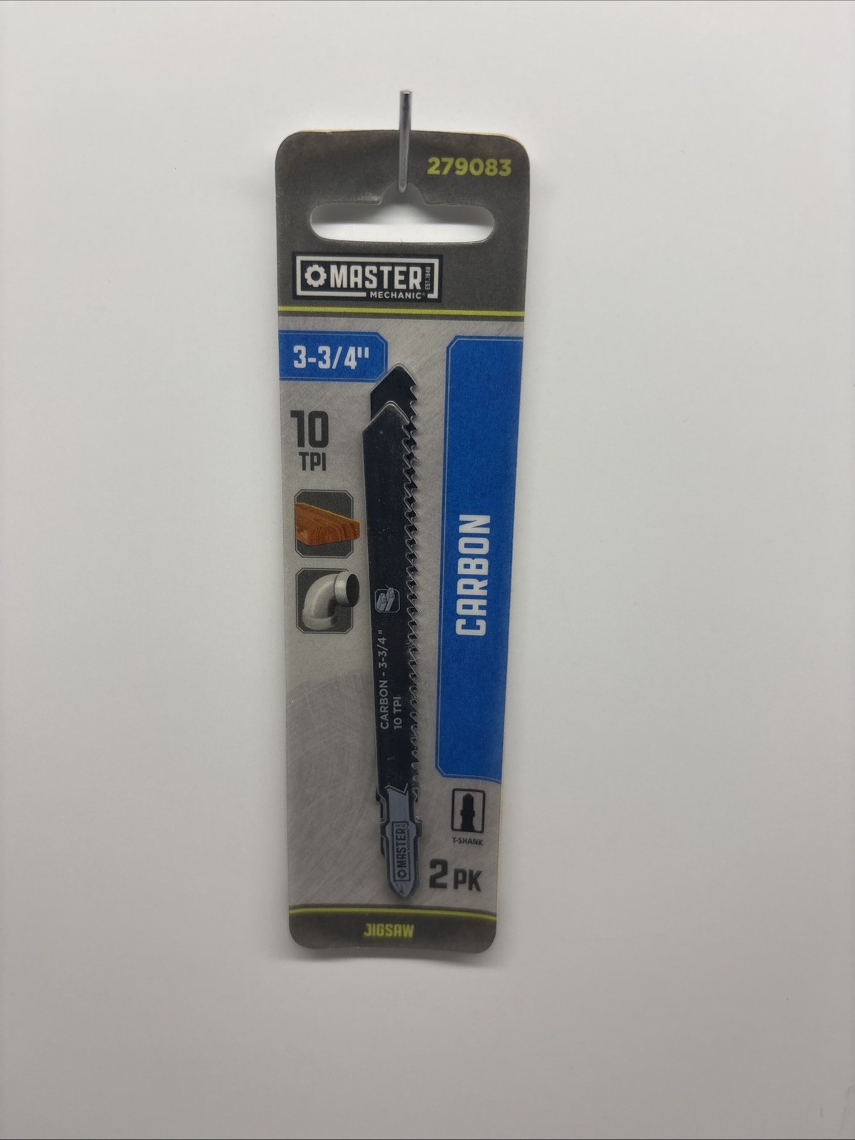 Master Mechanic 3-3/4&Prime; Carbon Jigsaw Blade 10 TPI #279083 (2 pk)