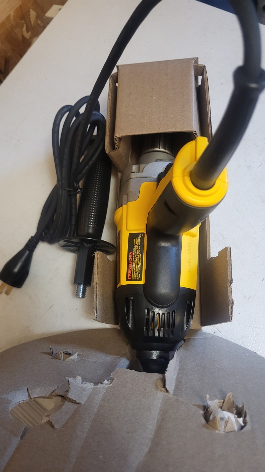 DEWALT DW130VBKT Spade Handle Drill 1/2in Keyed Chuck 110V w/ 25ft Cord