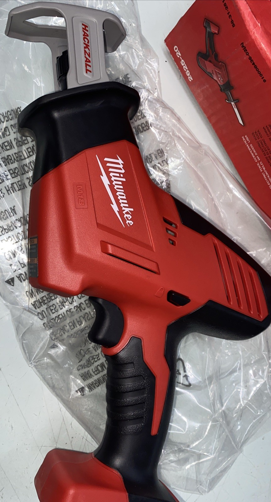 Milwaukee M18 HACKZALL Compact Reciprocating Saw Sawzall 2625-20 TOOL ONLY
