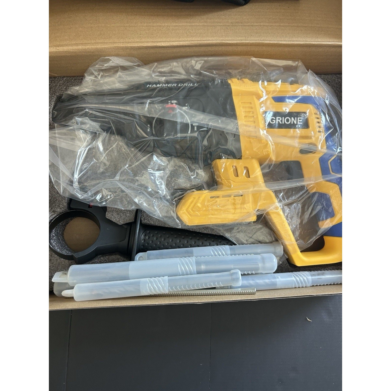 GRIONE 20V Cordless SDS Rotary Hammer Drill Brushless Motor Bare Tool