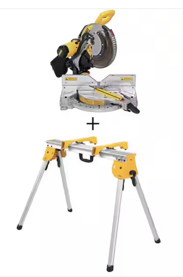 DEWALT 15 Amp Corded Electric 12 in Double Bevel Compound Miter Saw DWS716W725B
