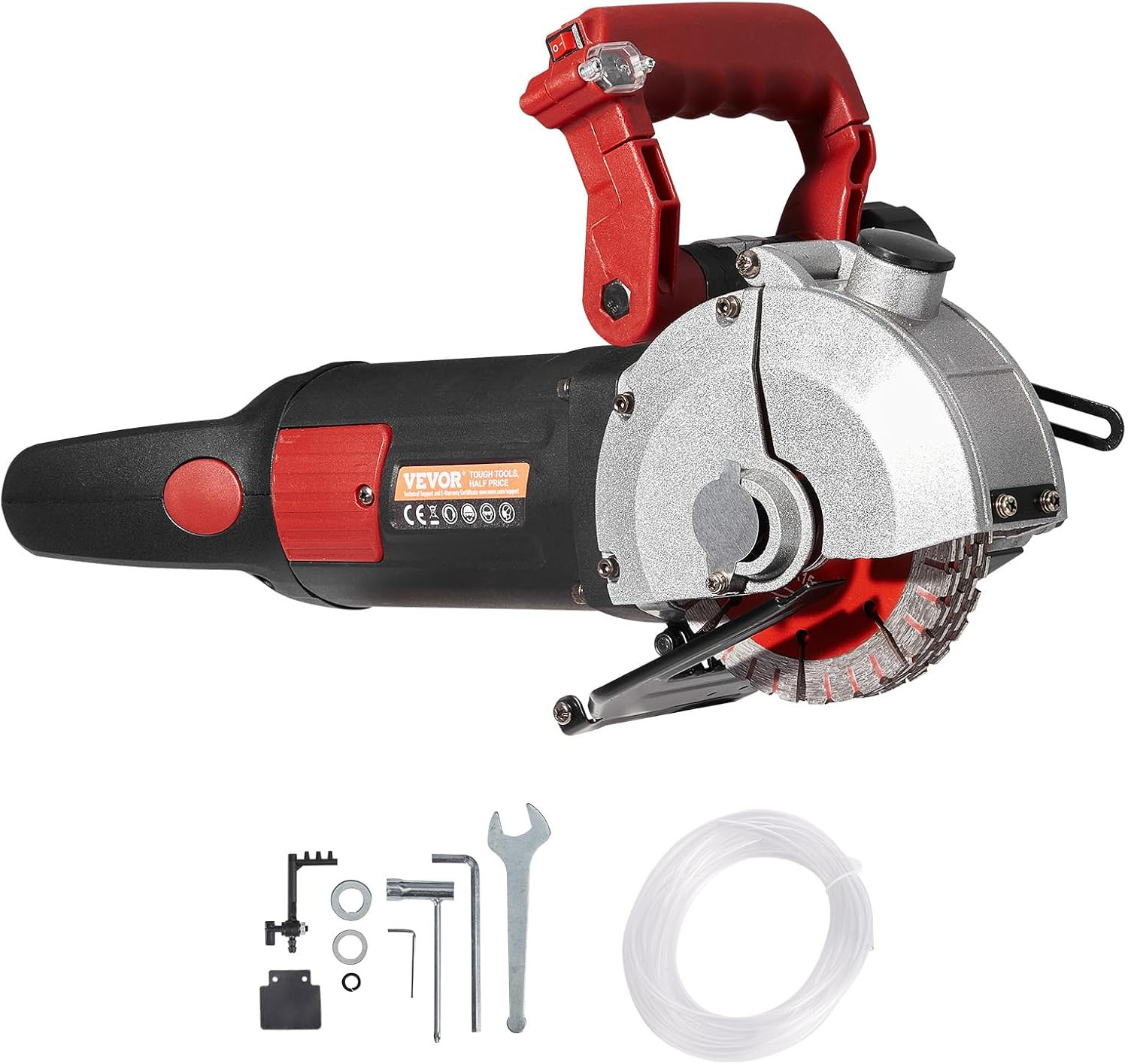 Wall Chaser Concrete Cutter 4800W (With 5 X 5&Prime; Saw Blades Dustproof and Line Inf
