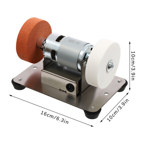 96W Electric Benchtop Grind Sander Adjustable Variable Speed Grinding Machine