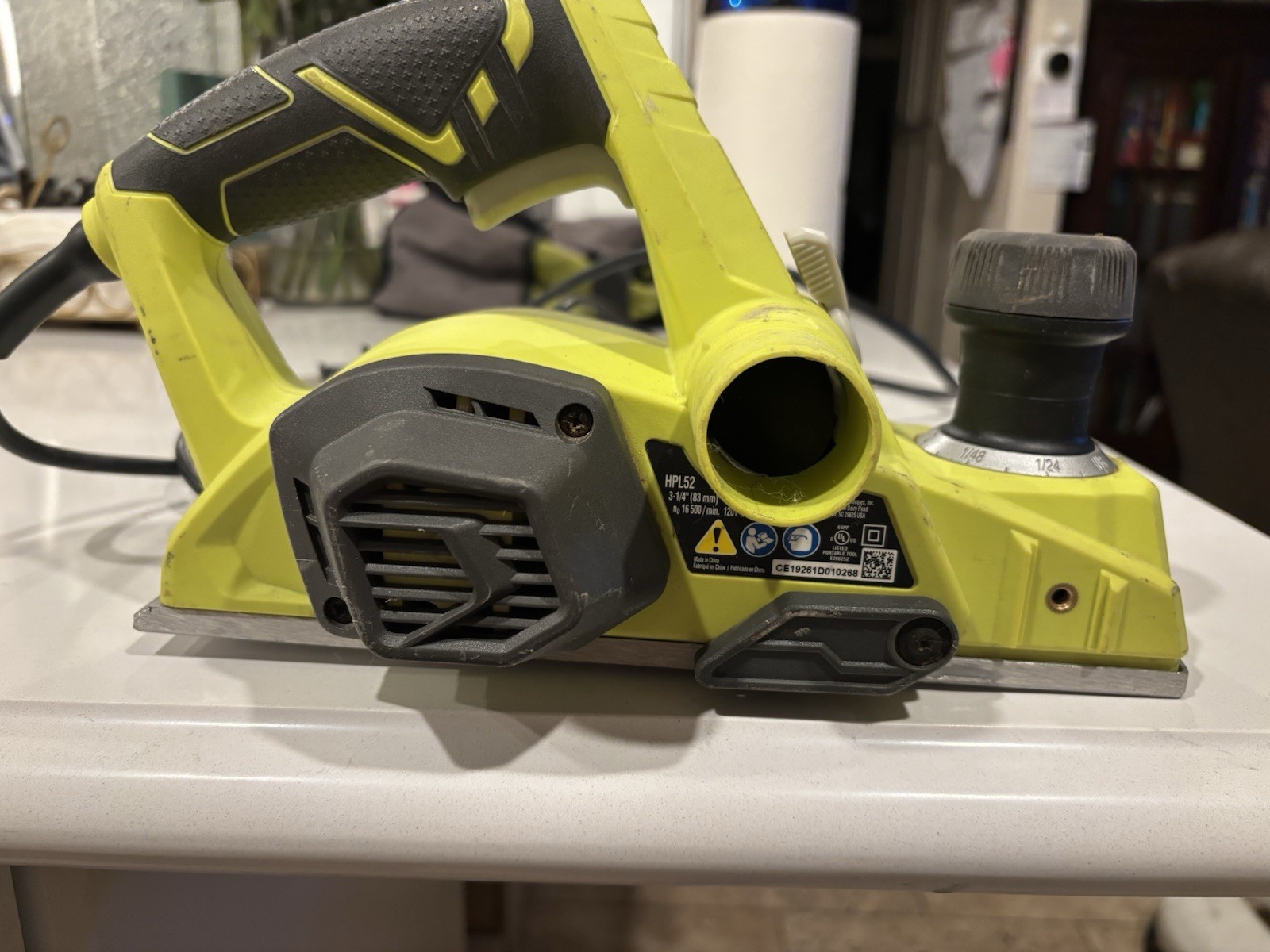 RYOBI 6 Amp Corded 3-1/4 in. Hand Planer with Dust Bag
