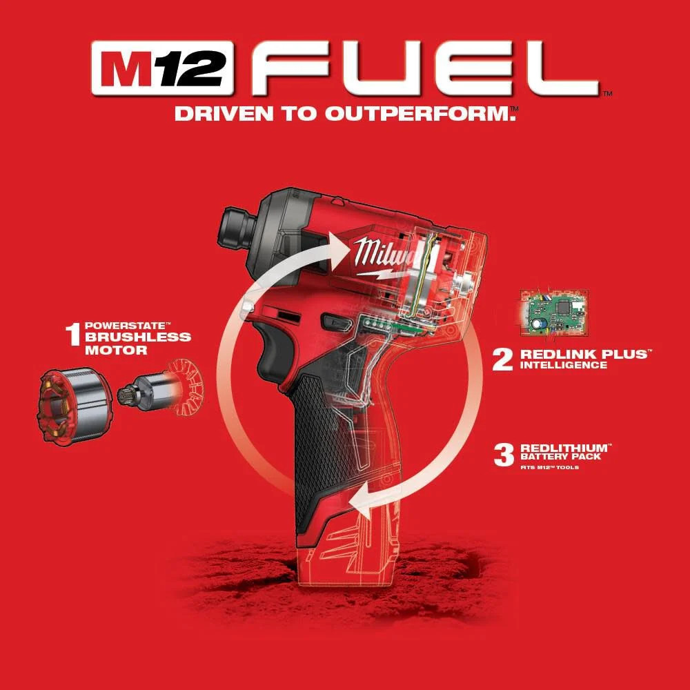 Milwaukee M12 Fuel Surge 1/4 In. Hex Hydraulic Driver (Bare Tool)
