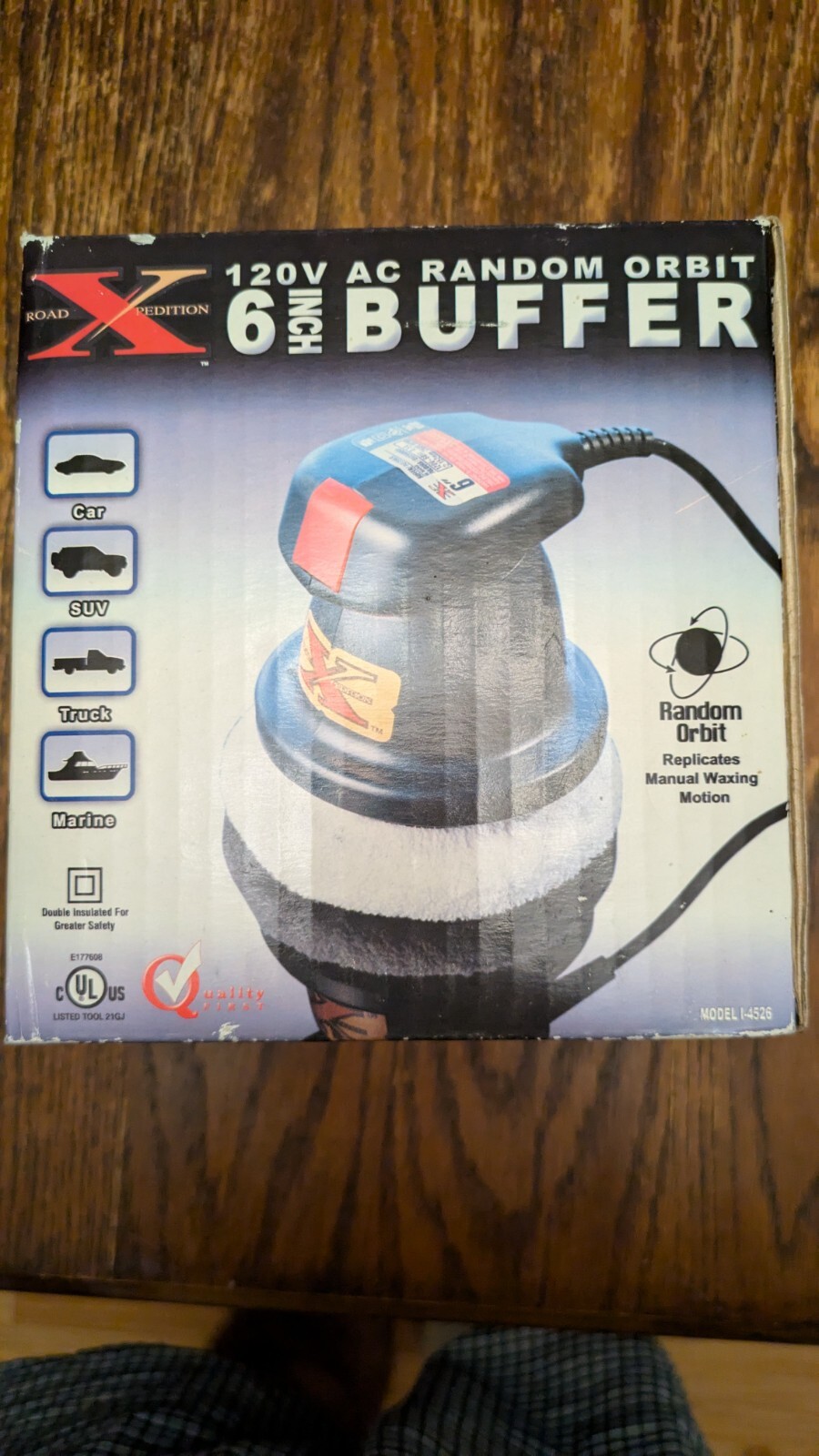 Road Xpedition 120v AC random orbit 6 inch buffer i-4526