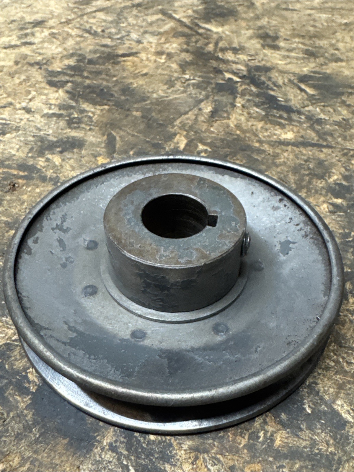 Delta Rockwell 6&Prime; X 48&Prime; Belt Sander Drive Shaft Pulley 3/4 Bore 4” Dia