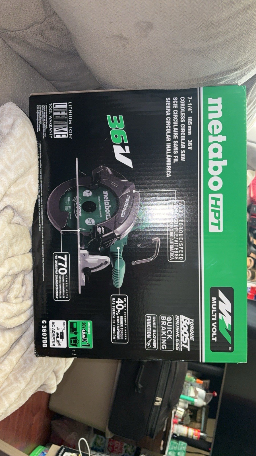 Metabo HPT C3607DB 36V Multi-Volt 7-1/4&Prime; Circular Saw Kit w/ Battery & Charger