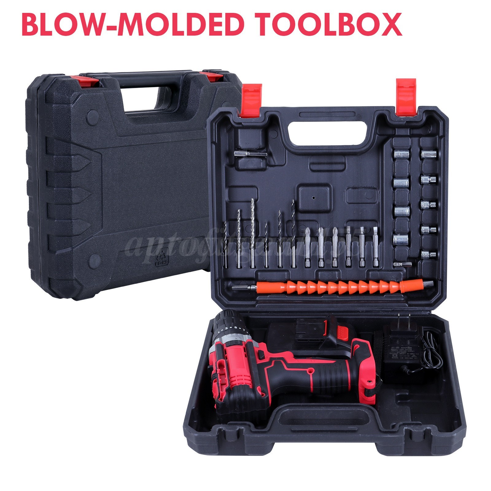 3/8&Prime; Hammer Drill Cordless Brushless Impact Driver Combo Kit W/Battery & Charger