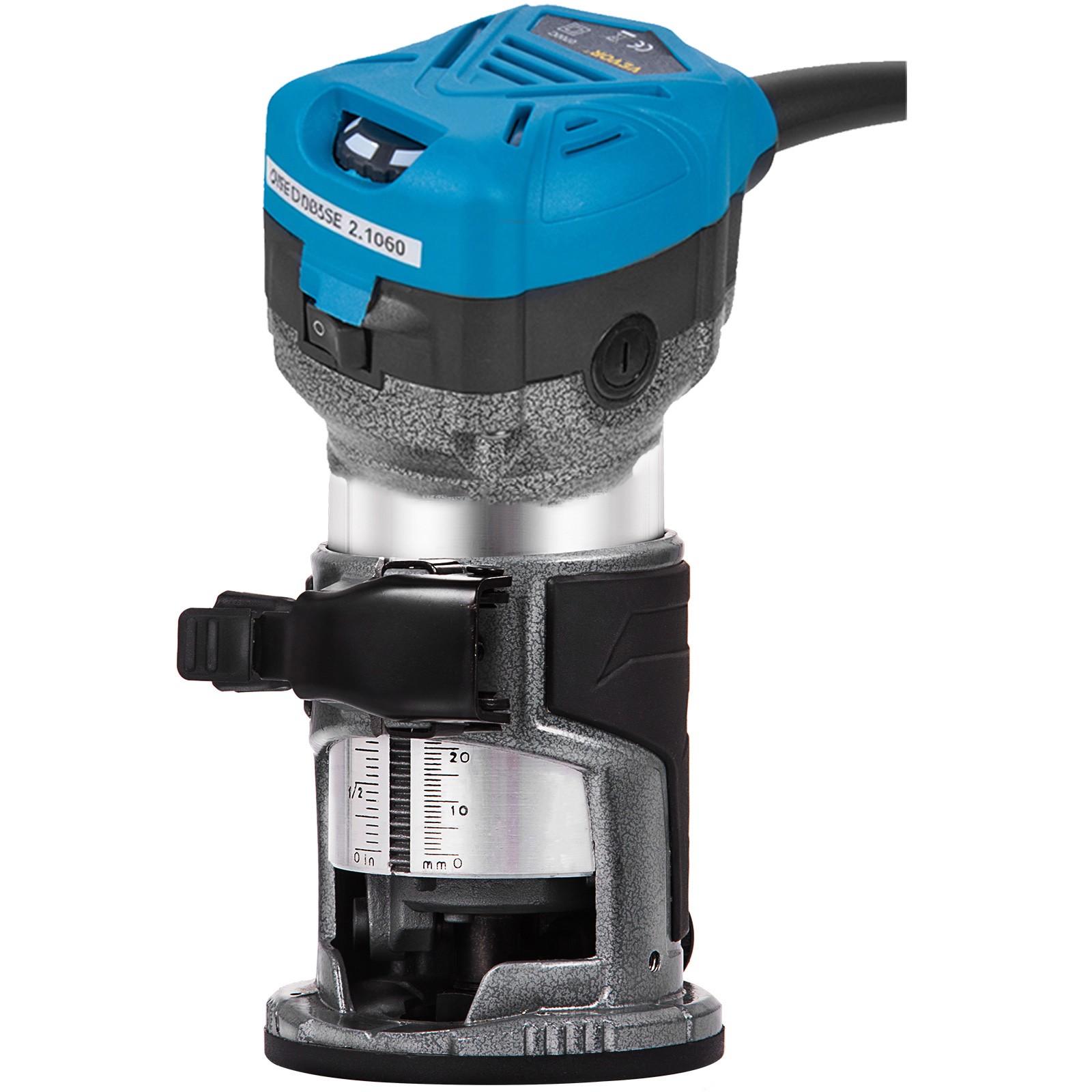 VEVOR 800W Max Torque Variable Speed 30,000RPM Compact Router with Collets