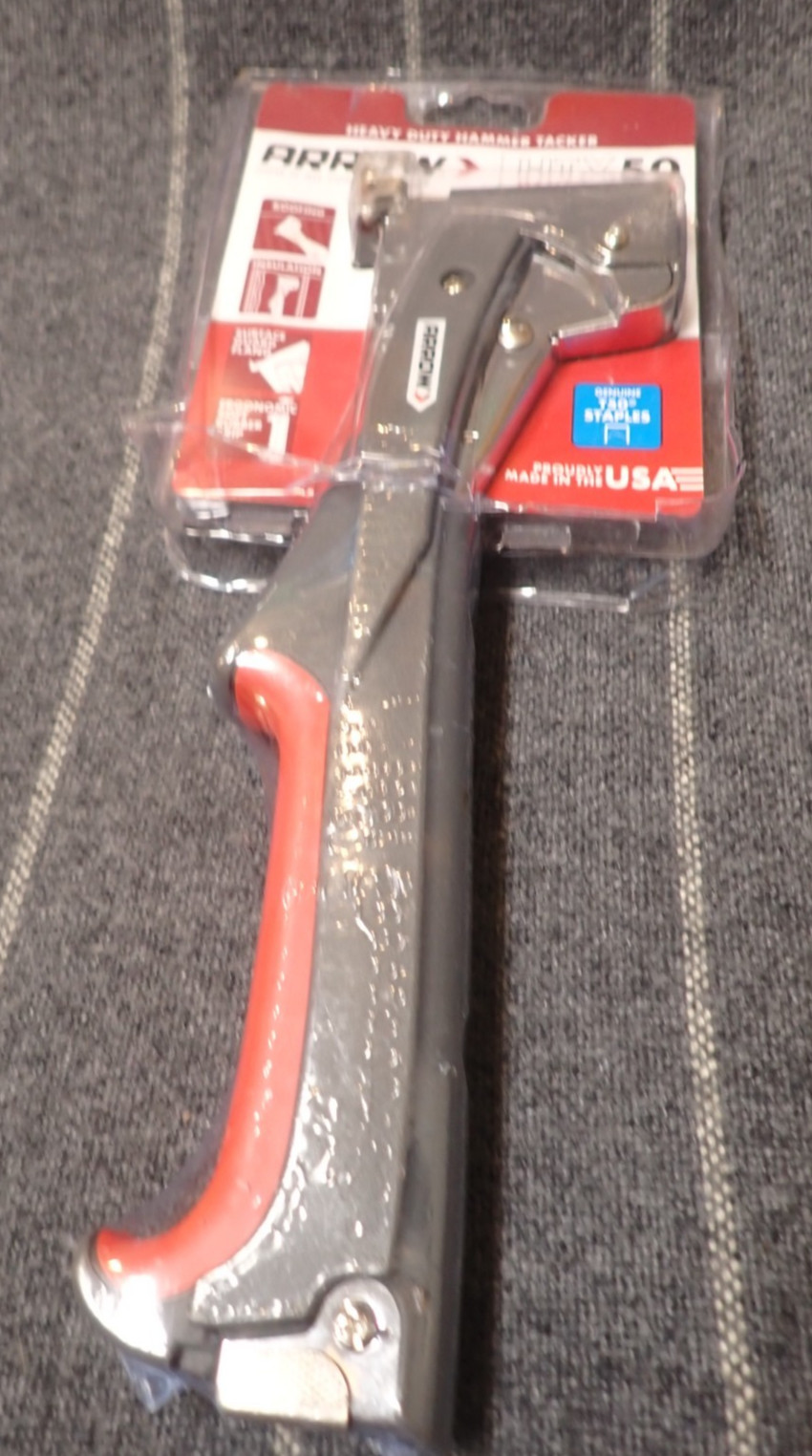 Arrow HTX50 Professional Heavy Duty Hammer Tacker, T50 Staples – NEW Sealed