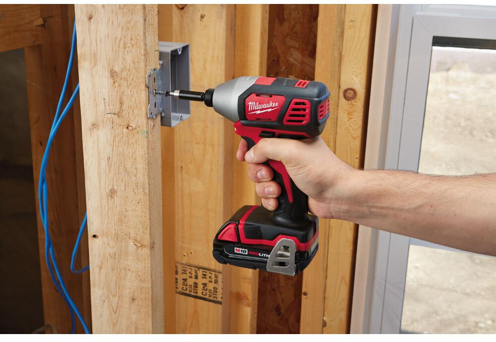 Cordless Drill/Driver Impact Driver 2 Tool Combo Kit High Power Lithium 18 V