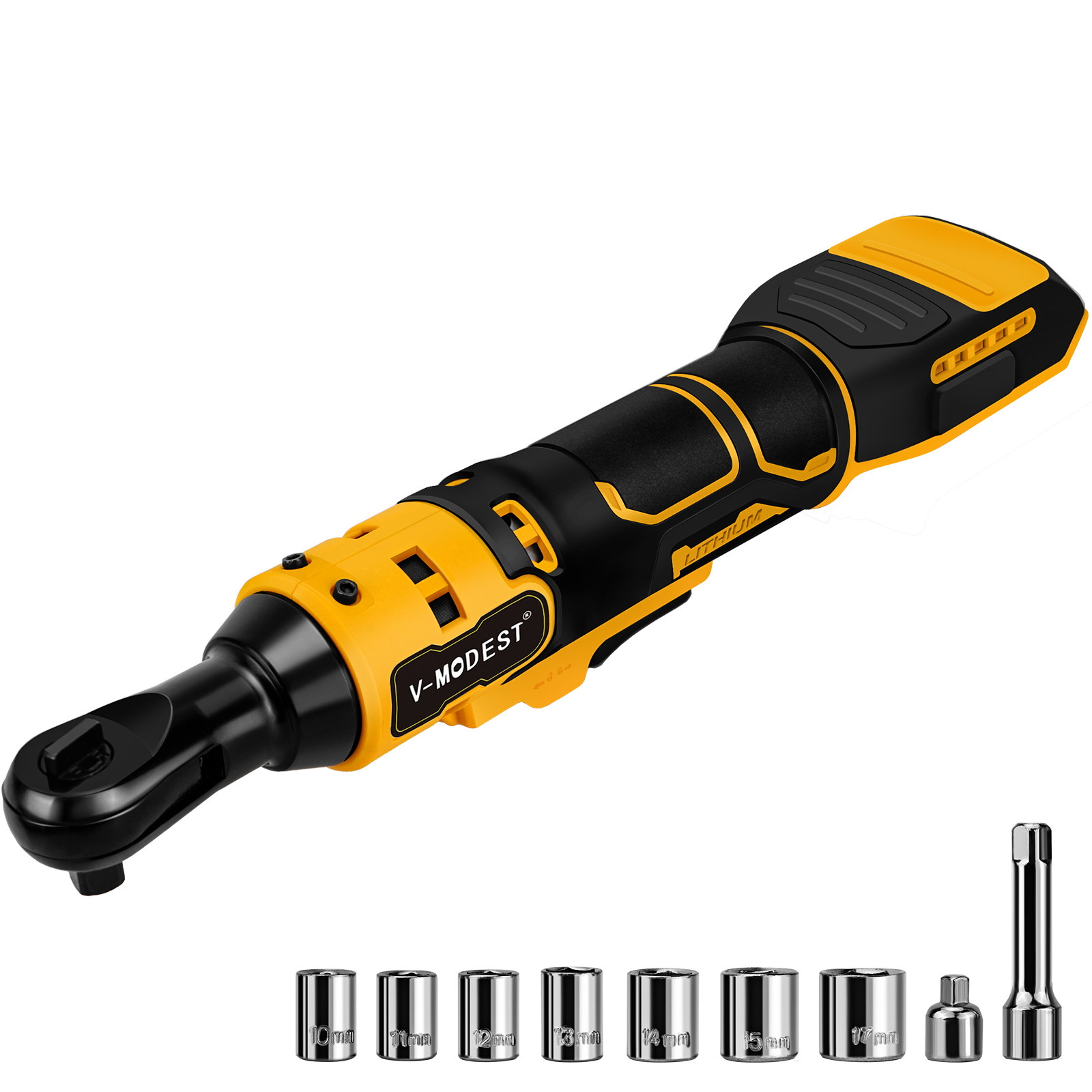Brushless Cordless Electric Ratchet Wrench 1/2&Prime; & 3/8&Prime; For Dewalt 20V Battery