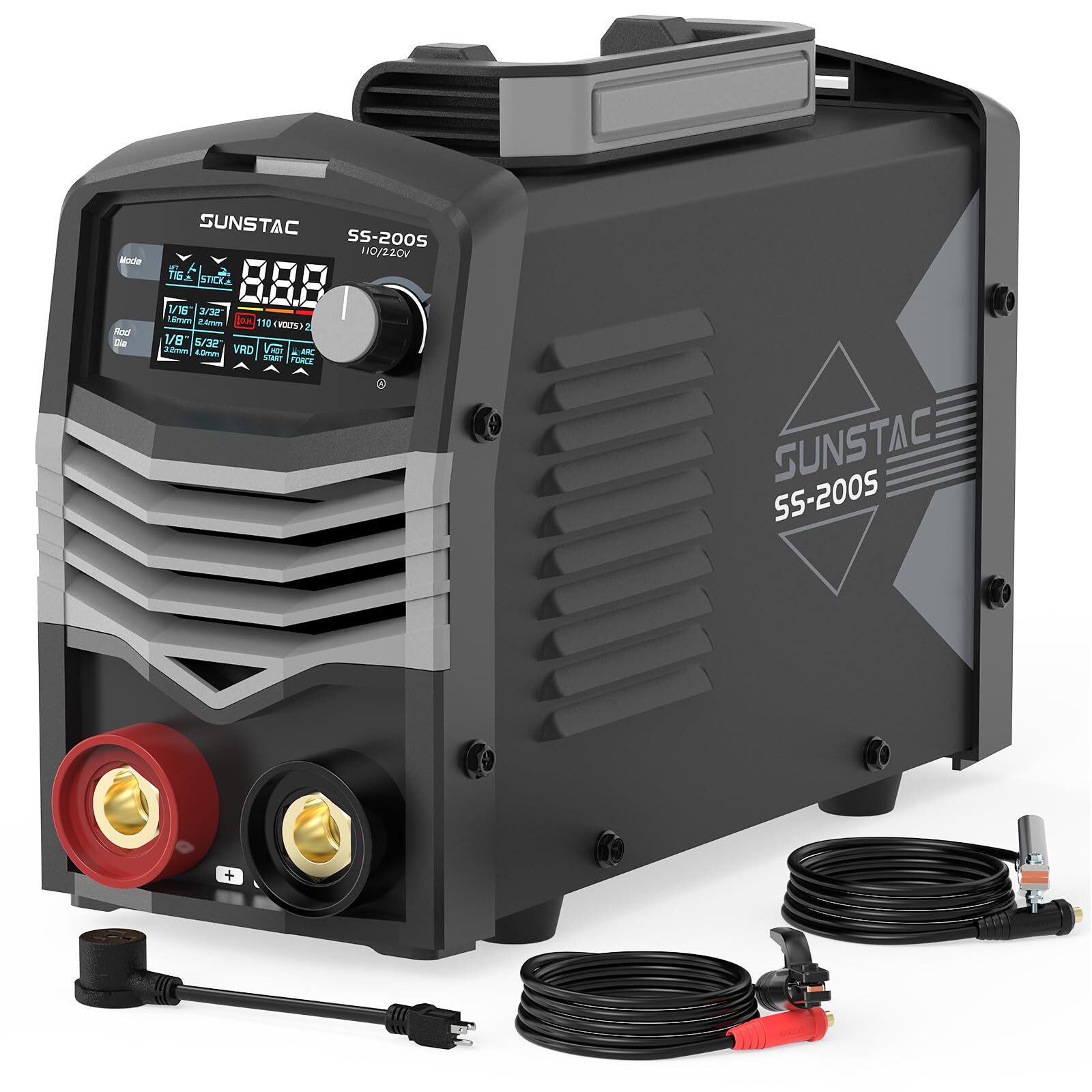 Stick Welder 200a 110v/220v Mma/lift Tig 2 In 1 Stick Welding Machine With Hot S