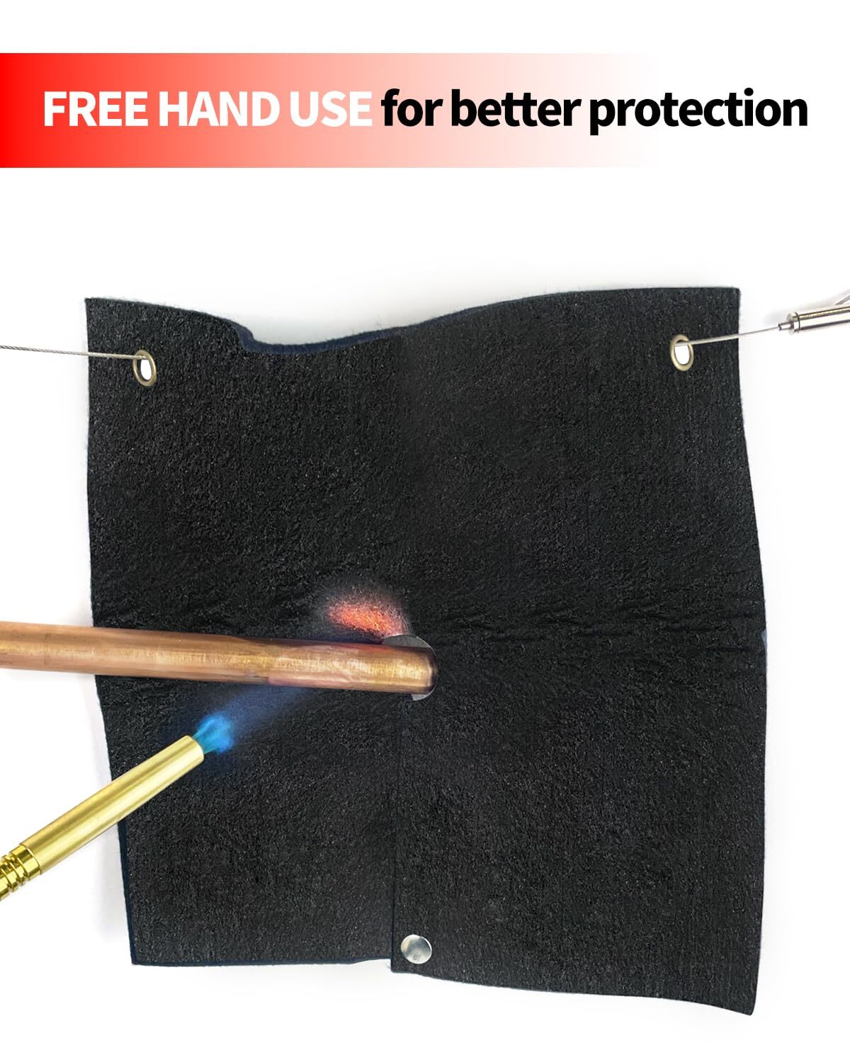 2PCS Fireproof Welding Blanket Heat Shield Mat for Plumbing and HVAC Durable