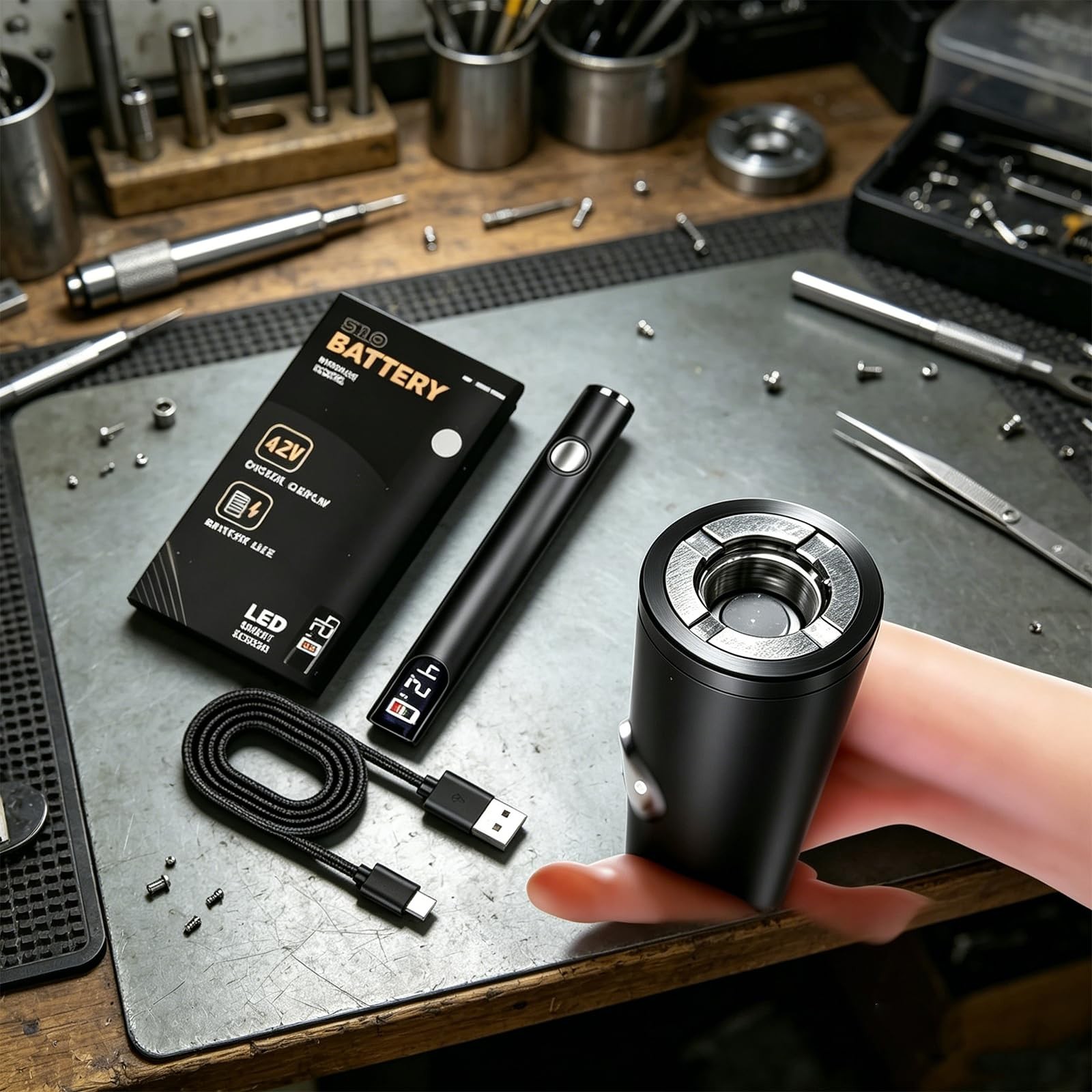 Generic 510 Wireless Soldering Iron Black