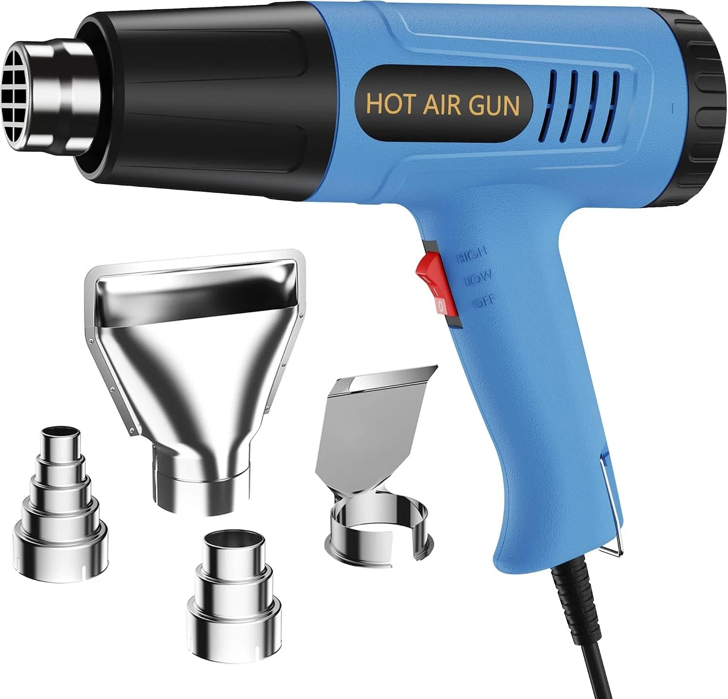 Heat Gun for Vinyl Wrap, Crafting, Blower, Shop Heat-Dual Temp 2Speed 110V 4 PCS