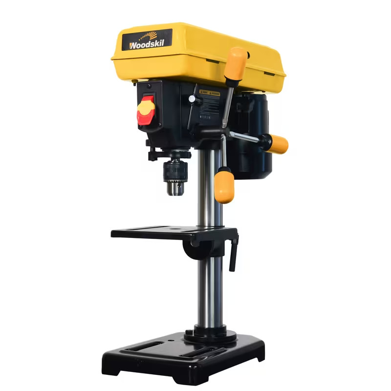 Woodskil 8 Inch Drill Press, 2.3 A 5-Speed Bench Drill Press,Includes Attachment
