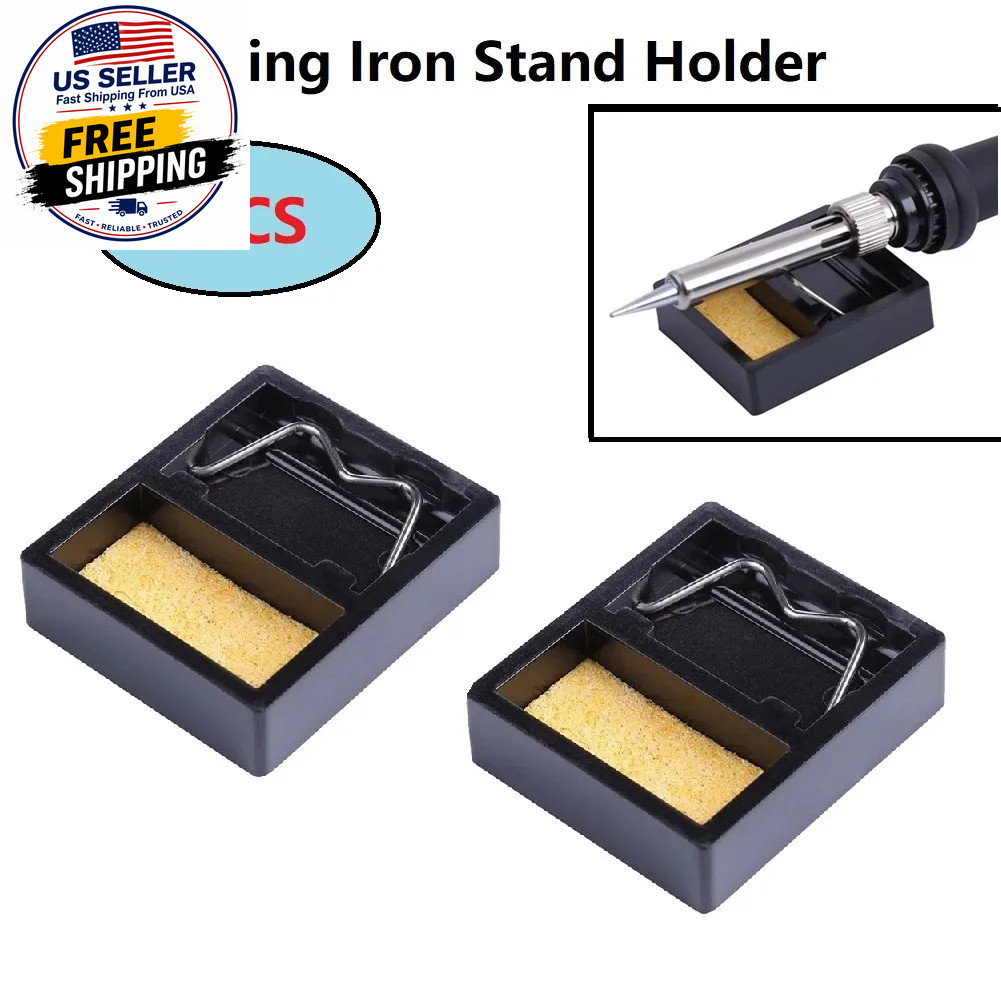 2Pcs Mini Soldering Iron Stand Holder Welding Solder Soldering Stand with Clean
