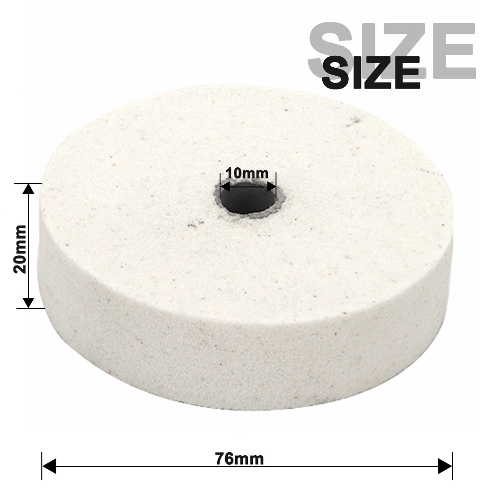 3&Prime; Nylon/Ceramics Polishing Wheel Abrasive Grinding Disc For Grinder 10mm Hole
