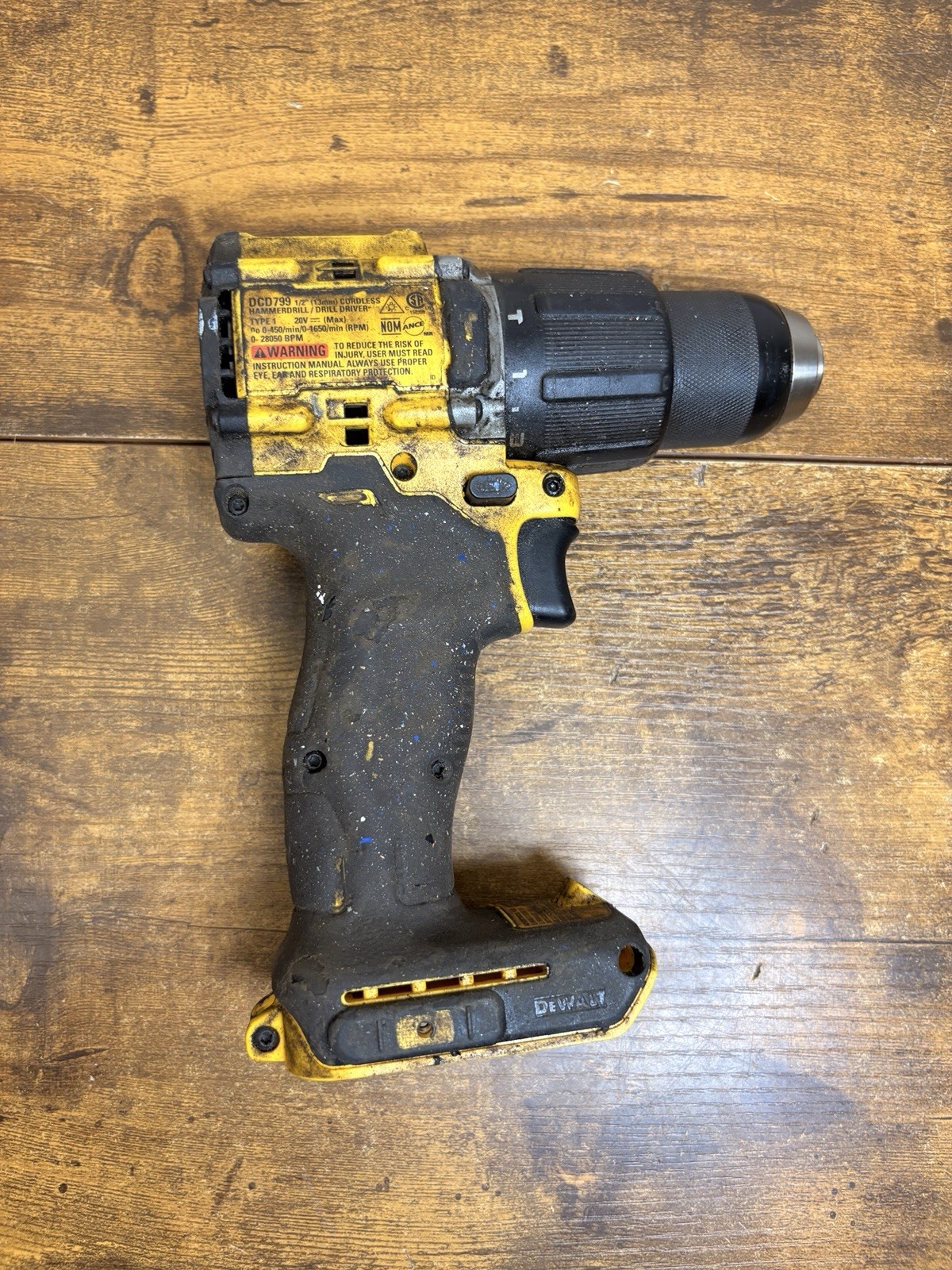 DEWALT ATOMIC 20-Volt MAX Brushless 1/2 in. Hammer Drill TOOL ONLY DCD799B