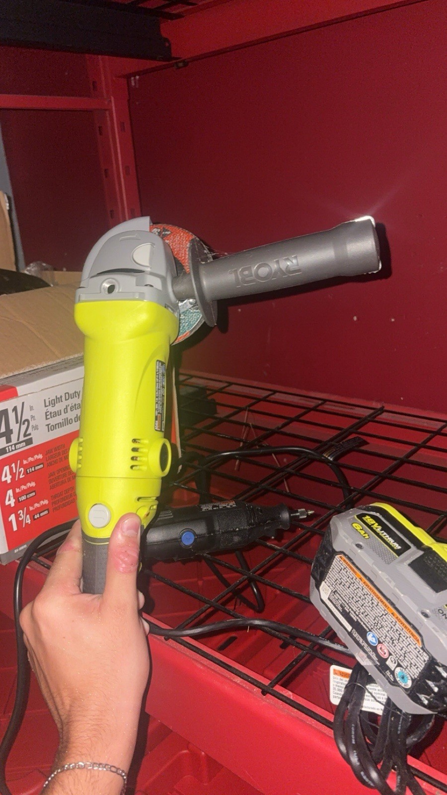 Ryobi AG4031G 5.5A Corded 4-1/2 inch Angle Grinder
