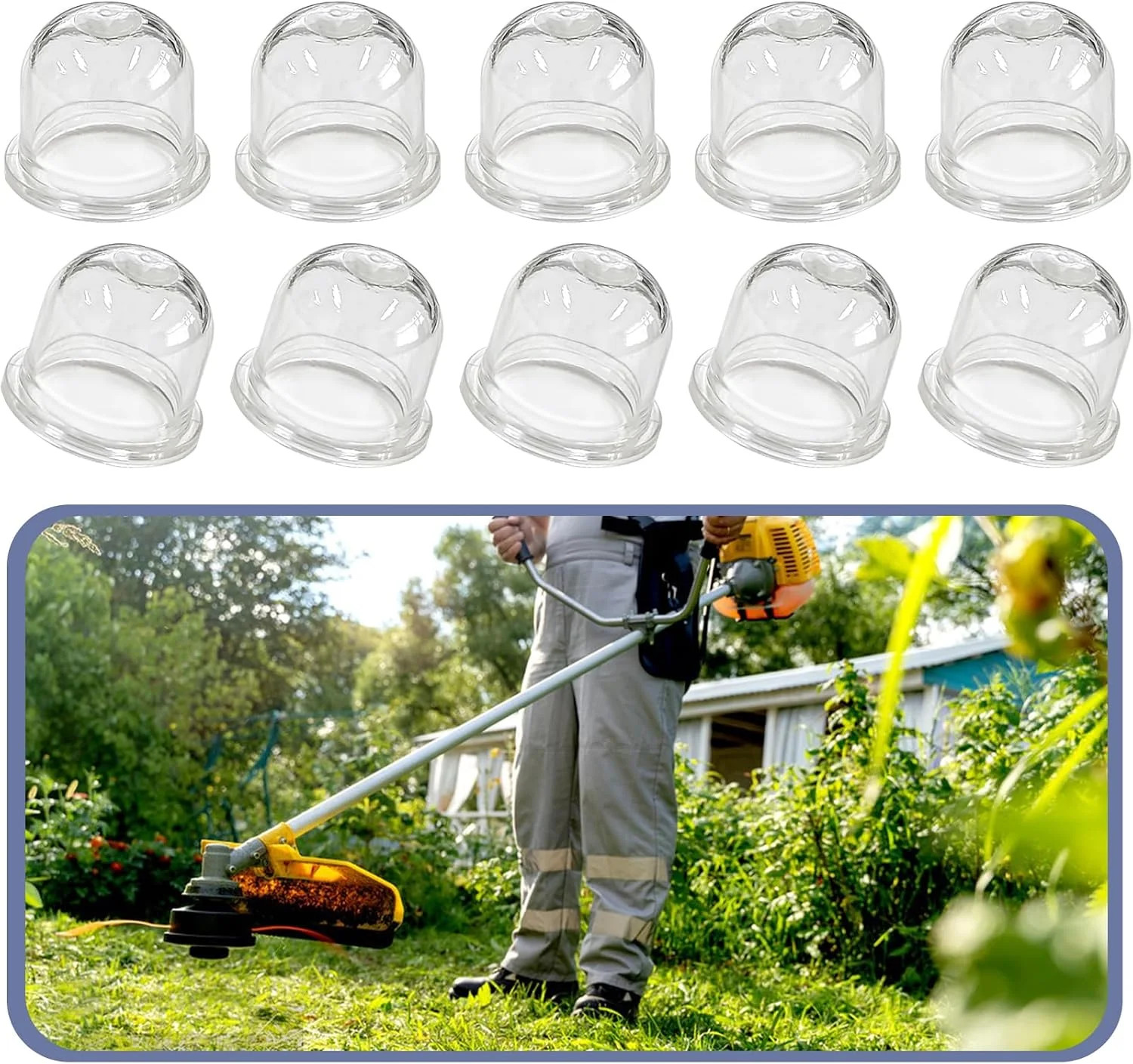 10 Pack Carburetor Primer Bulb for Stihl FS55 FS55R FS56RC FS70 FS80R FS85 FS90
