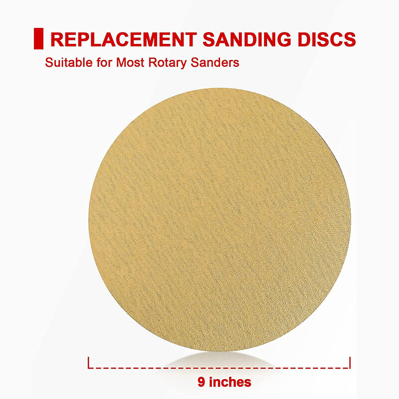Goldblatt 9&Prime; Drywall Sander Hook Loop 30pc Sanding Discs 80 x 100/180 Mixed Grit