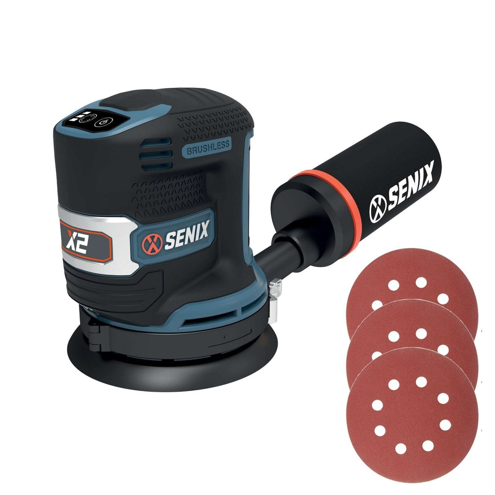 SENIX 20V Random 5&Prime; Orbit Sander 3 Speed Modes PSX2-M1-0 *TOOL ONLY*